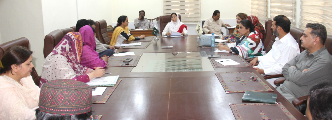 Prof. Dr.  Rubina Mushtaq, Vice Chancellor, SBKWU presided Deans and Administrative Heads Meeting at Aisha Hall of SBKWU (16/6/2025)