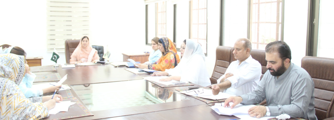 Prof. Dr. Rubina Mushtaq, Vice Chancellor SBKWU presided over Board meeting of SBK Model School regarding affairs for upgradation of the school and important decisions have been made accordingly. The meeting held on 10/7/2025 at SBKWU, Quetta