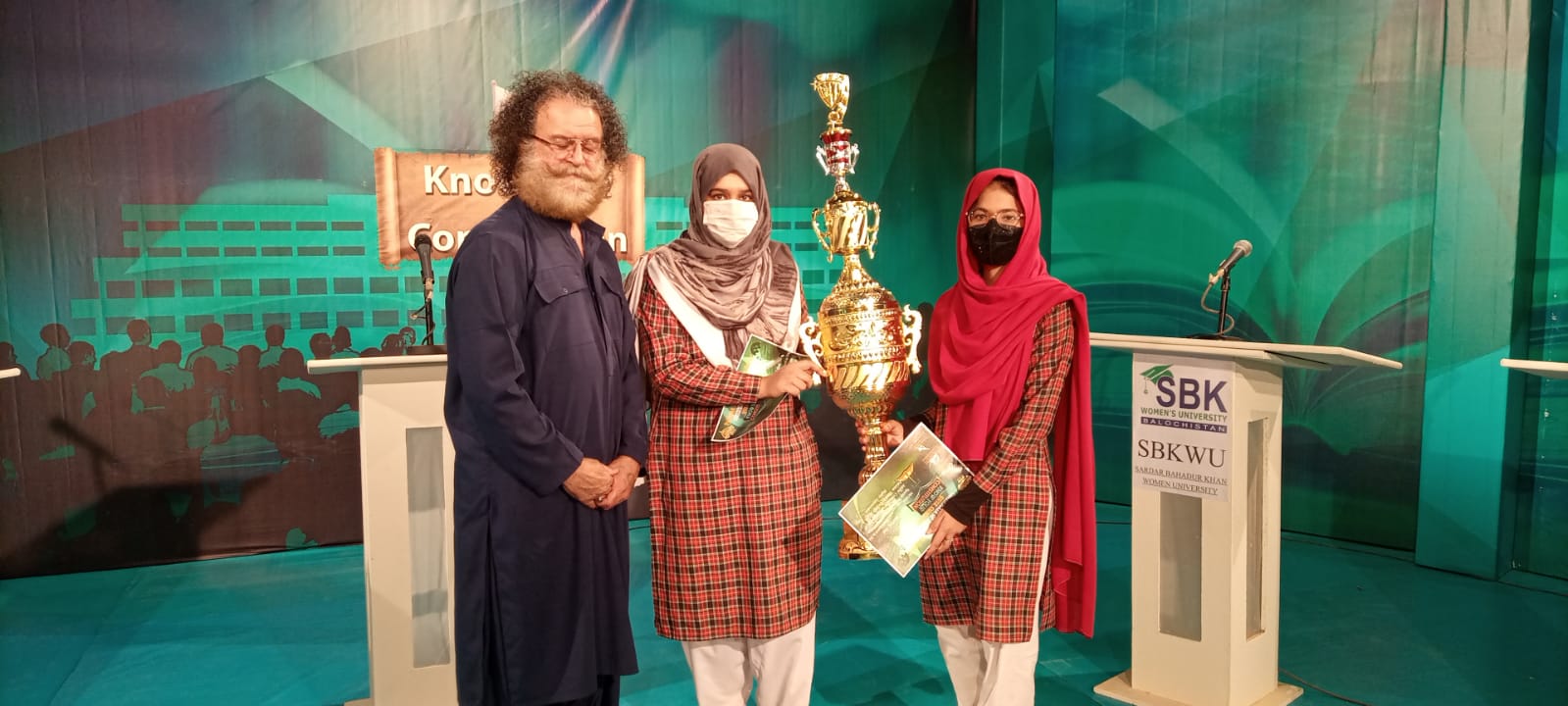 Pakistan studies and media department got 1st position amongst all universities in the program of PTV Bolan