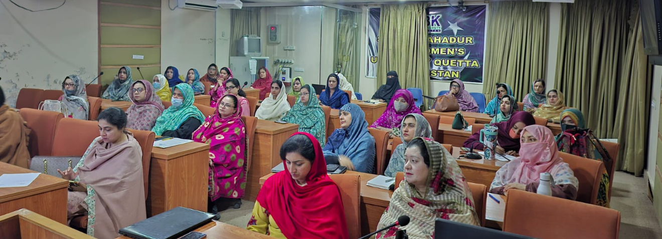 The first module-based session of the Women Empowerment Mentorship Program (WEMP) was successfully conducted at Sardar Bahadur Khan Women’s University, Quetta.