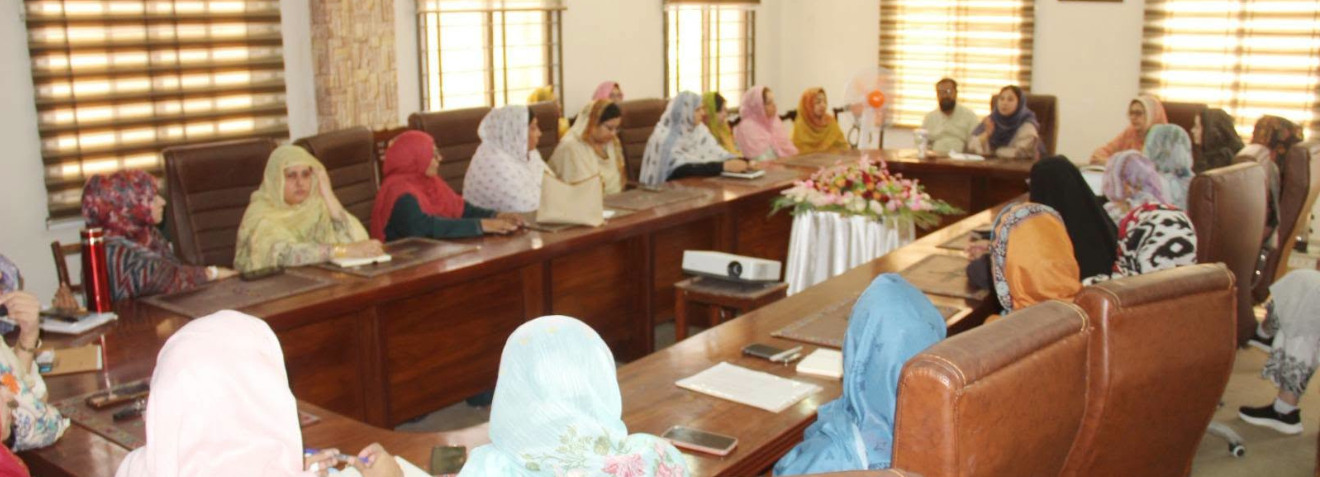 A meeting was chaired by the Vice Chancellor of SBK Women’s University, Quetta, with the Deans and Heads of Departments (HODs) to review the university's fee collection process. The participants discussed the challenges affecting timely fee collection and explored practical strategies for improvement. The Vice Chancellor emphasized enhanced coordination, accountability, and effective implementation of policies to strengthen the financial management system. The meeting concluded with a shared commitment to improving efficiency and ensuring sustainable institutional progress.